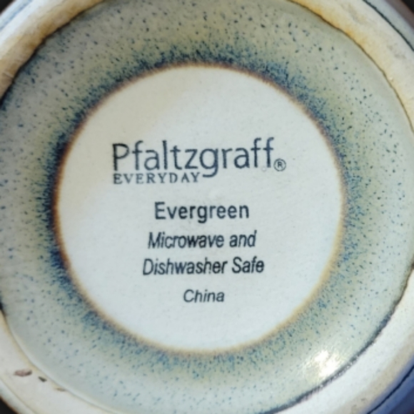 1 Vtg Coffee Tea Hot Chocolate Cup Pfaltzgraff "Evergreen" - Picture 7 of 8